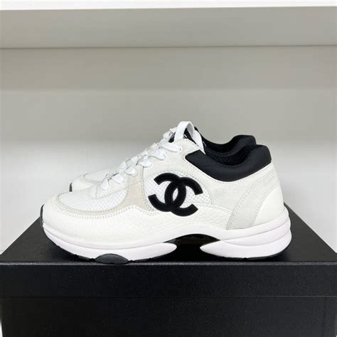 chanel sneakers roze|chanel black and white sneakers.